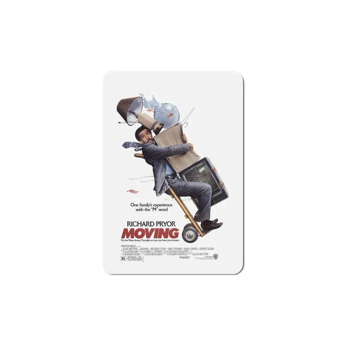 Moving 1988 Movie Poster Refrigerator Magnet - The Sticker Space