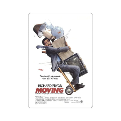 Moving 1988 Movie Poster - STICKER Vinyl Kiss-Cut Decal 4 Inch White - The Sticker Space