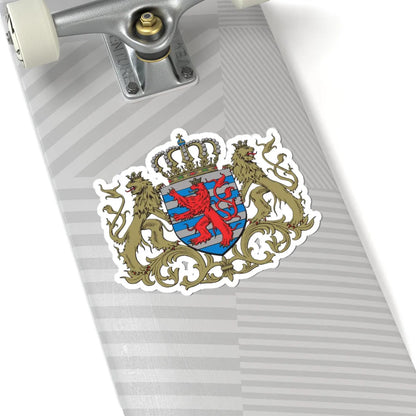 Moyennes armoiries du Grand-Duché de Luxembourg (Luxembourg) (Coat of Arms) STICKER Vinyl Kiss-Cut Decal - The Sticker Space