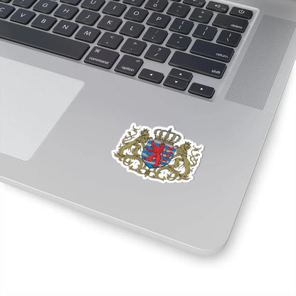 Moyennes armoiries du Grand-Duché de Luxembourg (Luxembourg) (Coat of Arms) STICKER Vinyl Kiss-Cut Decal - The Sticker Space