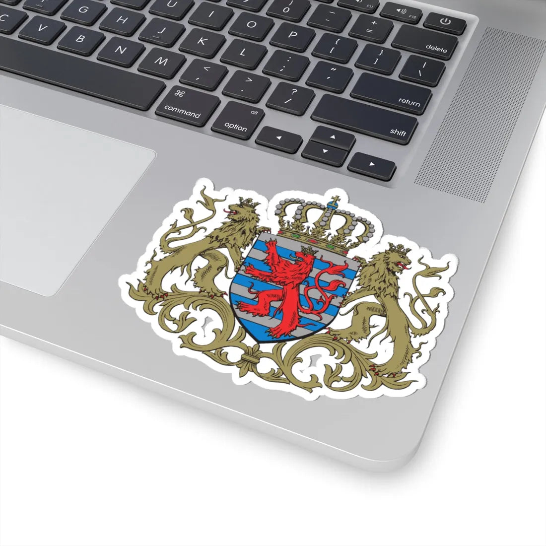 Moyennes armoiries du Grand-Duché de Luxembourg (Luxembourg) (Coat of Arms) STICKER Vinyl Kiss-Cut Decal - The Sticker Space