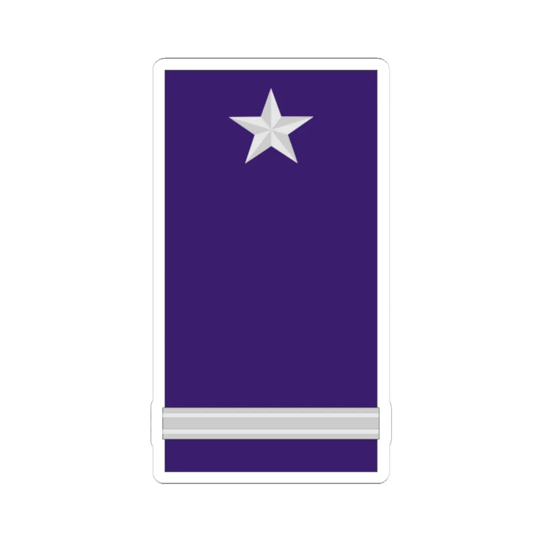 Mozambique AirForce OF 3 (Mozambique) (Military Rank) STICKER Vinyl Kiss-Cut Decal 4 Inch White - The Sticker Space