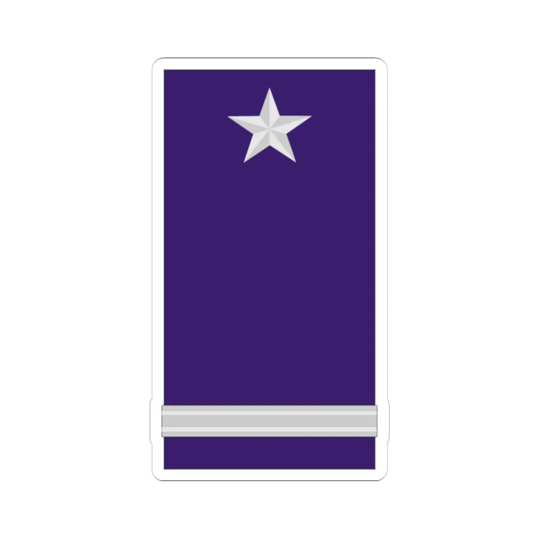 Mozambique AirForce OF 3 (Mozambique) (Military Rank) STICKER Vinyl Kiss-Cut Decal 6 Inch White - The Sticker Space