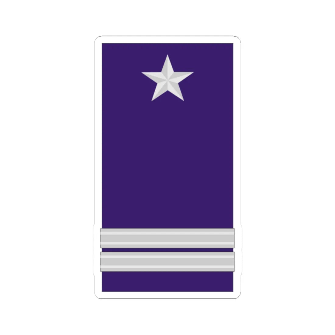 Mozambique AirForce OF 4 (Mozambique) (Military Rank) STICKER Vinyl Kiss-Cut Decal 3 Inch White - The Sticker Space