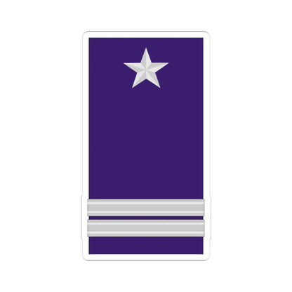 Mozambique AirForce OF 4 (Mozambique) (Military Rank) STICKER Vinyl Kiss-Cut Decal 4 Inch White - The Sticker Space