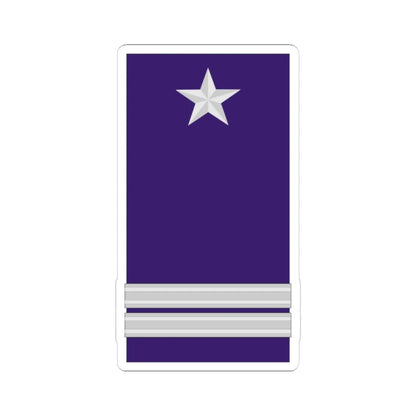 Mozambique AirForce OF 4 (Mozambique) (Military Rank) STICKER Vinyl Kiss-Cut Decal 6 Inch White - The Sticker Space