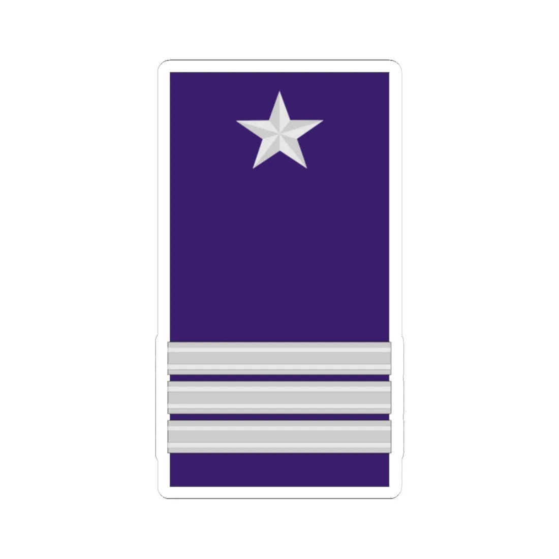 Mozambique AirForce OF 5 (Mozambique) (Military Rank) STICKER Vinyl Kiss-Cut Decal 4 Inch White - The Sticker Space