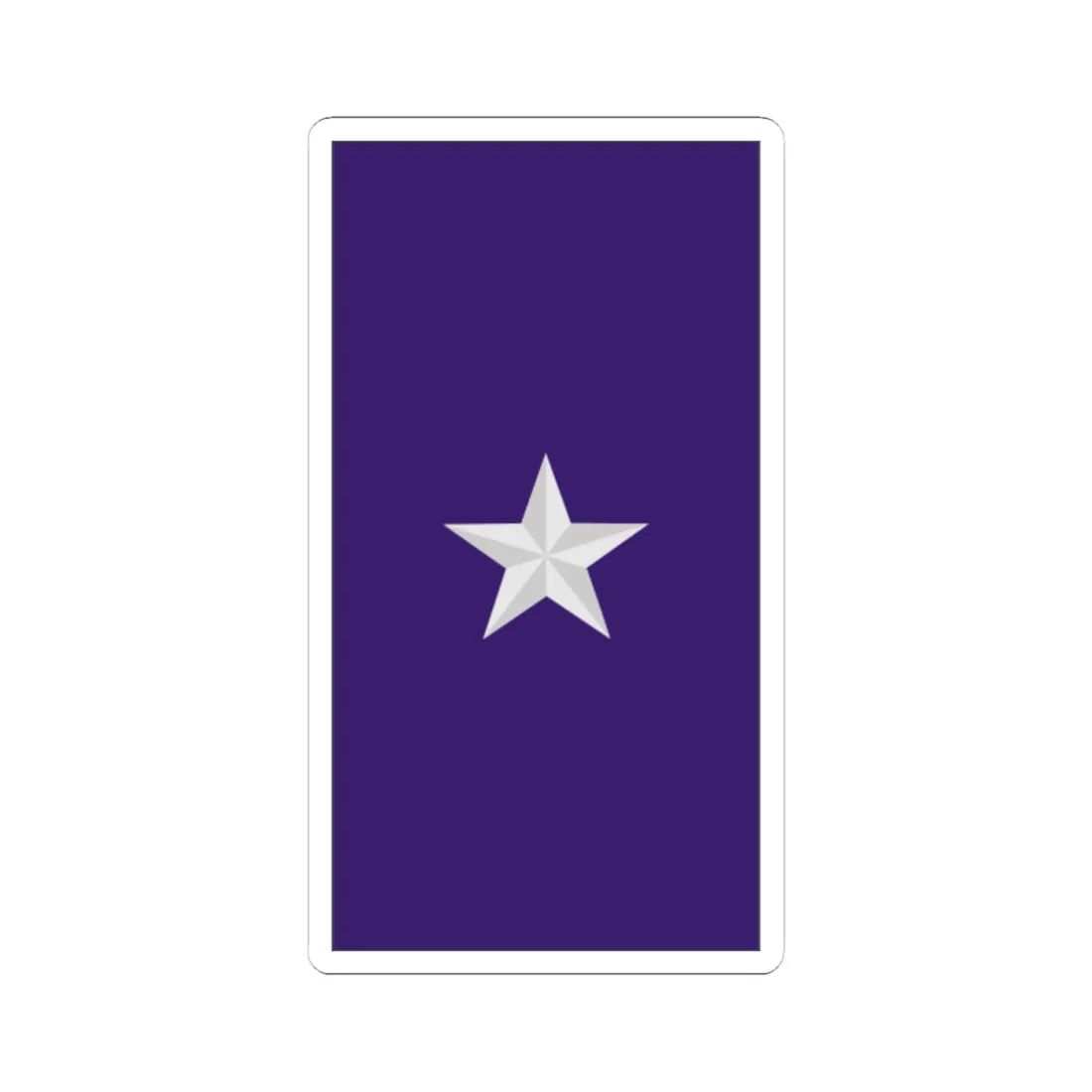 Mozambique AirForce OF 6 (Mozambique) (Military Rank) STICKER Vinyl Kiss-Cut Decal 4 Inch White - The Sticker Space