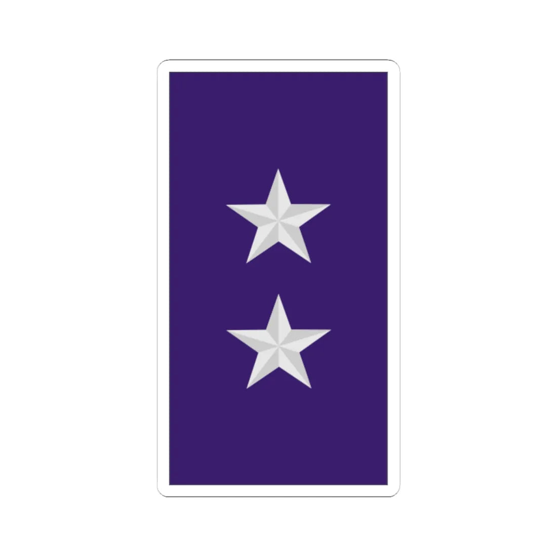 Mozambique AirForce OF 7 (Mozambique) (Military Rank) STICKER Vinyl Kiss-Cut Decal 4 Inch White - The Sticker Space