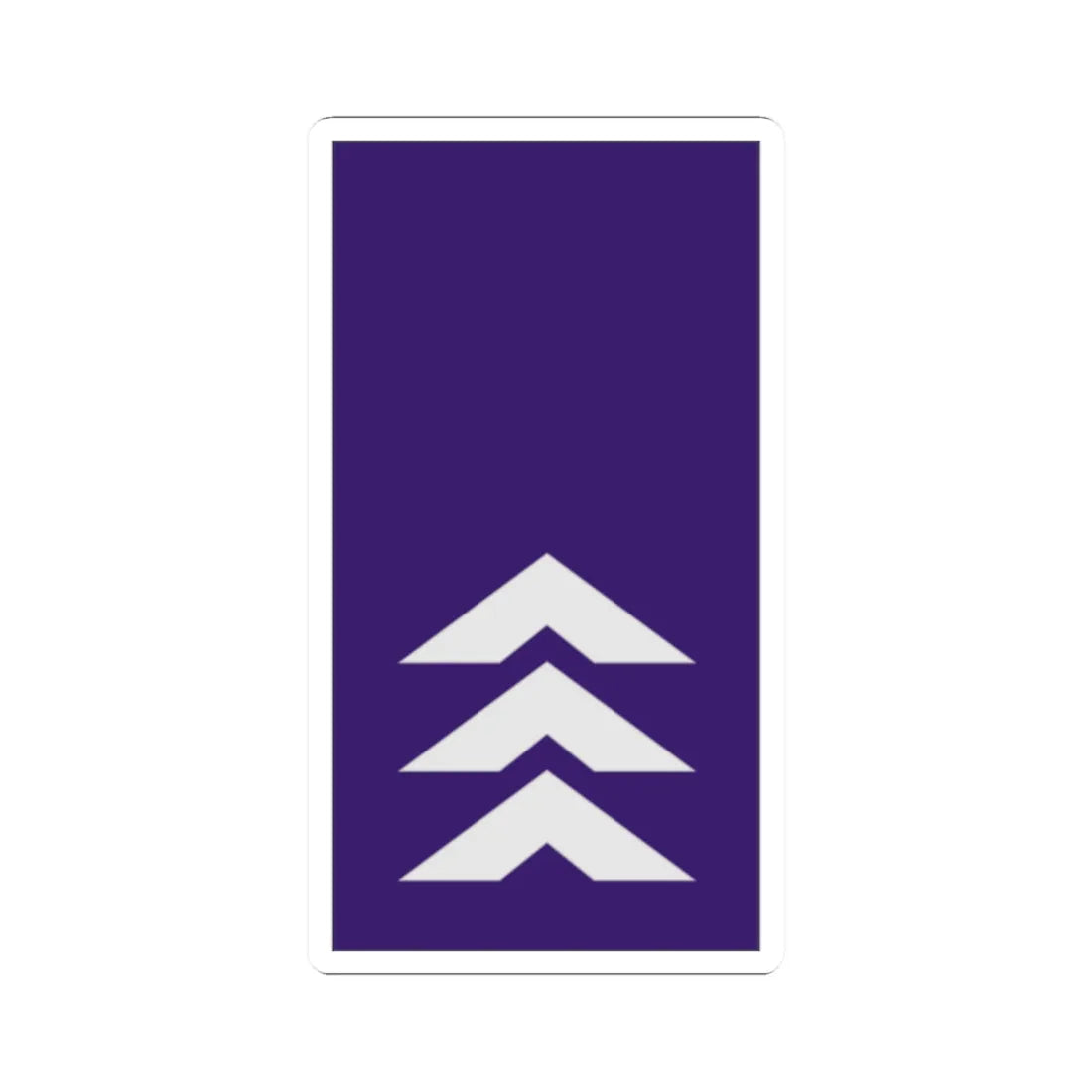 Mozambique AirForce OR 6 (Mozambique) (Military Rank) STICKER Vinyl Kiss-Cut Decal 2 Inch White - The Sticker Space