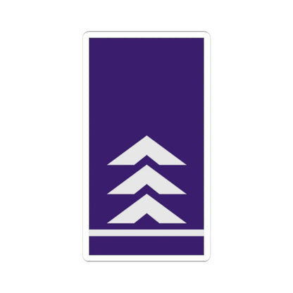 Mozambique AirForce OR 7 (Mozambique) (Military Rank) STICKER Vinyl Kiss-Cut Decal 4 Inch White - The Sticker Space