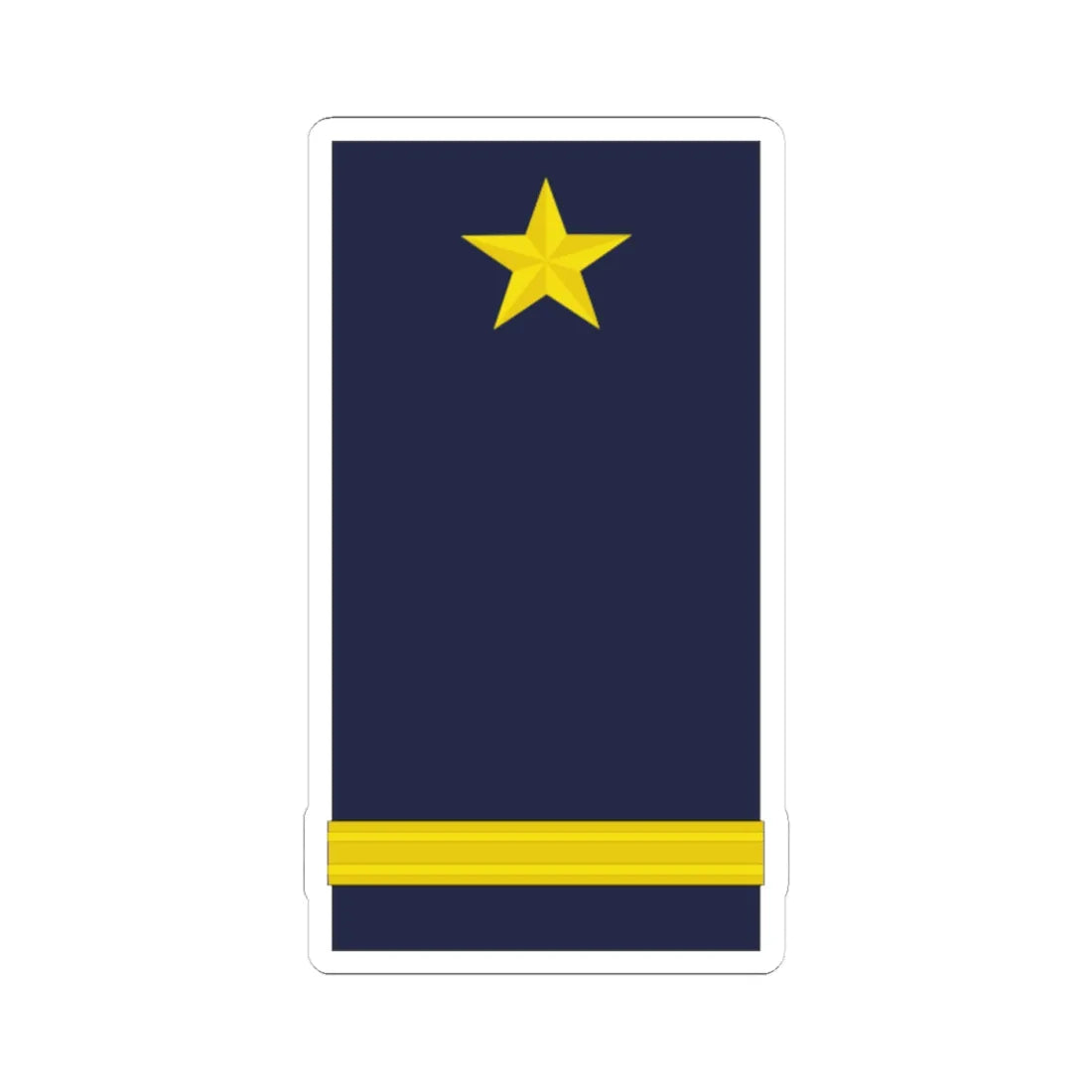 Mozambique Army OF 3 (Mozambique) (Military Rank) STICKER Vinyl Kiss-Cut Decal 4 Inch White - The Sticker Space