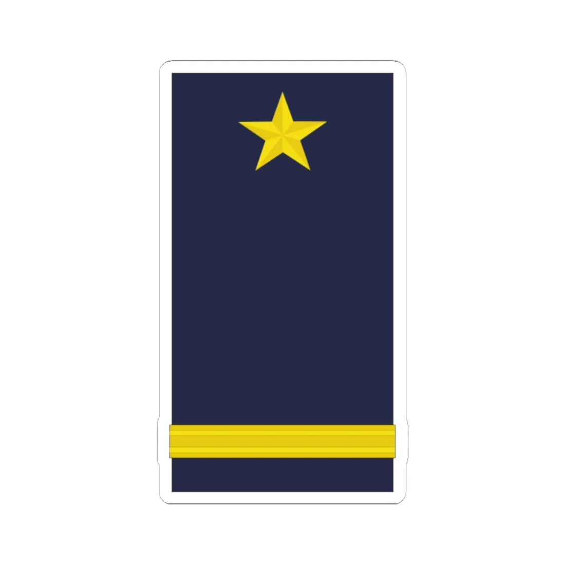 Mozambique Army OF 3 (Mozambique) (Military Rank) STICKER Vinyl Kiss-Cut Decal 6 Inch White - The Sticker Space