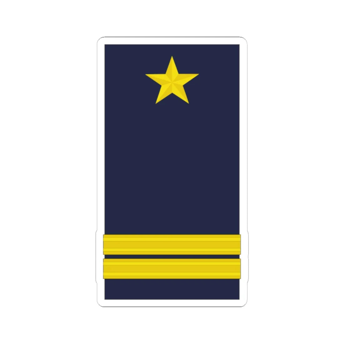 Mozambique Army OF 4 (Mozambique) (Military Rank) STICKER Vinyl Kiss-Cut Decal 6 Inch White - The Sticker Space