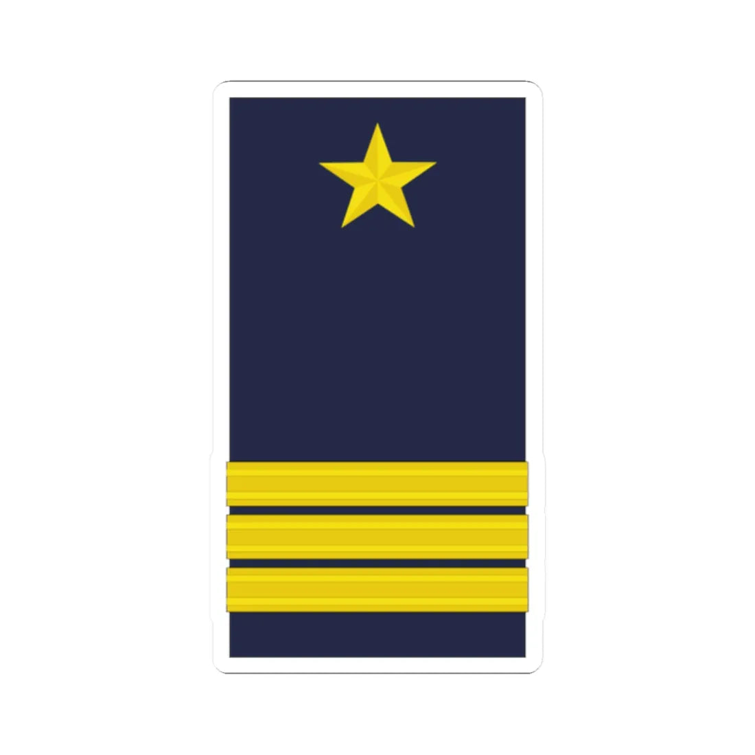 Mozambique Army OF 5 (Mozambique) (Military Rank) STICKER Vinyl Kiss-Cut Decal 2 Inch White - The Sticker Space