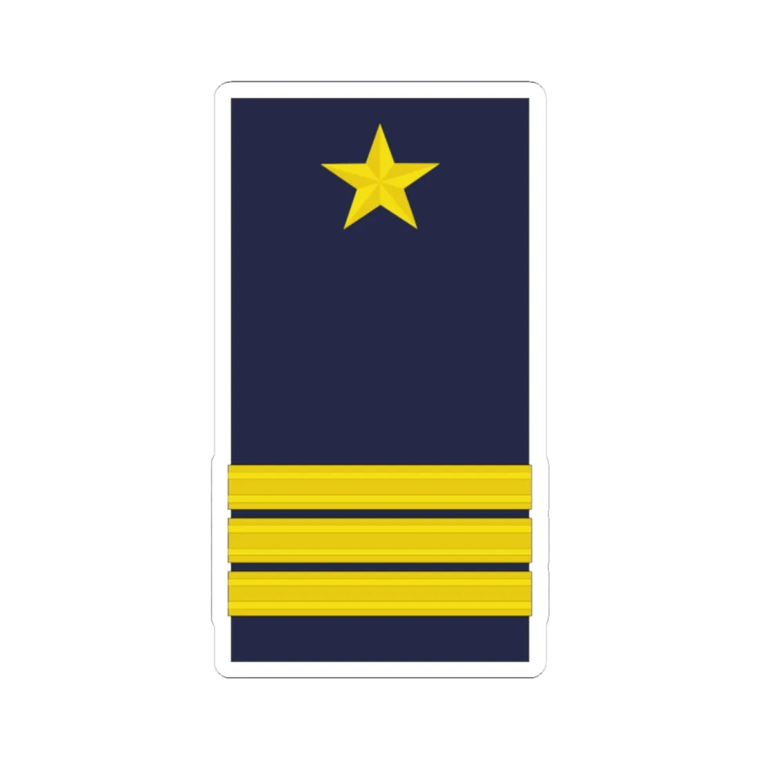 Mozambique Army OF 5 (Mozambique) (Military Rank) STICKER Vinyl Kiss-Cut Decal 4 Inch White - The Sticker Space