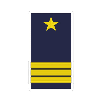 Mozambique Army OF 5 (Mozambique) (Military Rank) STICKER Vinyl Kiss-Cut Decal 4 Inch White - The Sticker Space