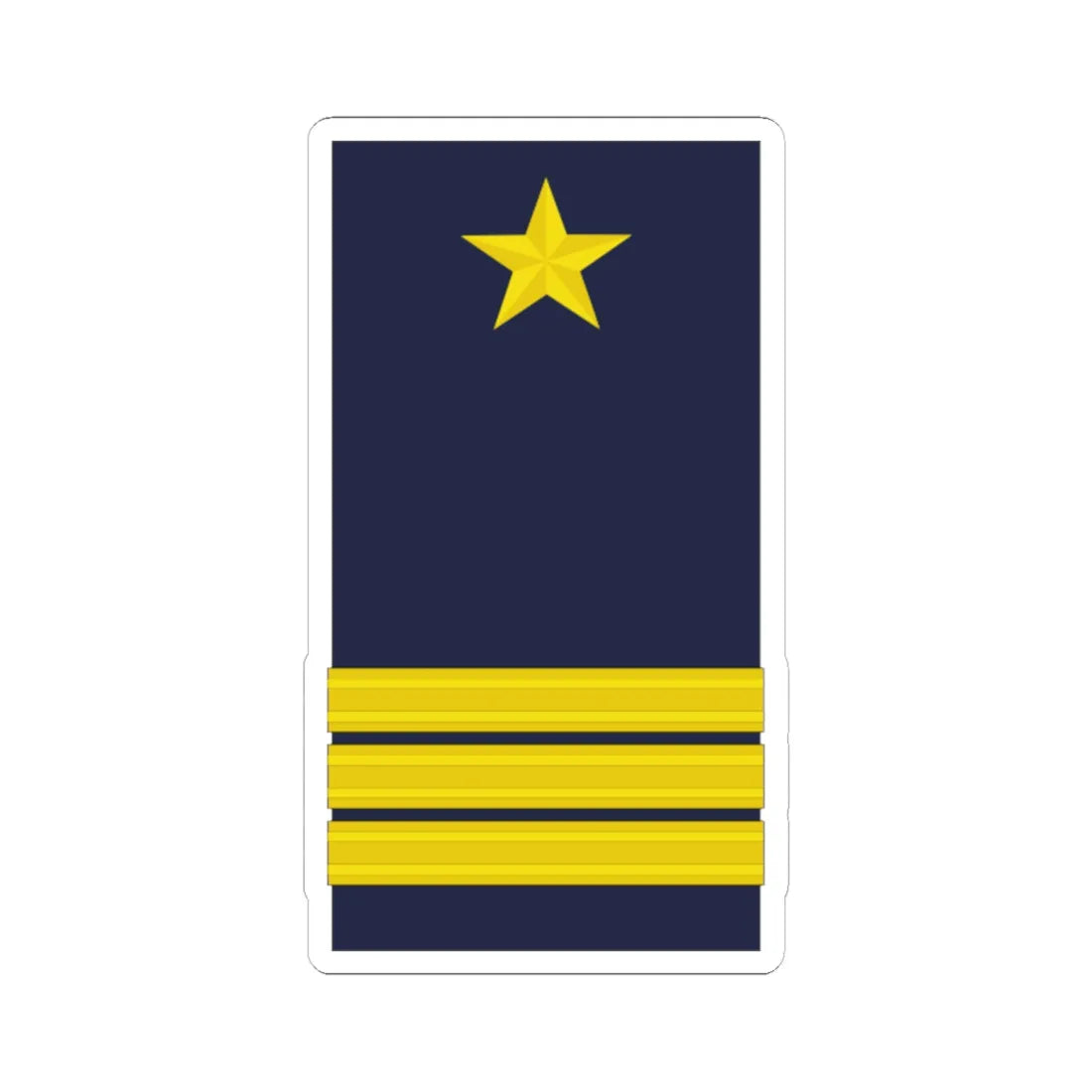 Mozambique Army OF 5 (Mozambique) (Military Rank) STICKER Vinyl Kiss-Cut Decal 6 Inch White - The Sticker Space