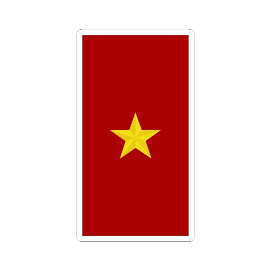 Mozambique Army OF 6 (Mozambique) (Military Rank) STICKER Vinyl Kiss-Cut Decal 3 Inch White - The Sticker Space