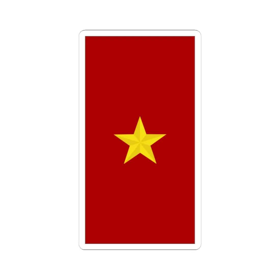 Mozambique Army OF 6 (Mozambique) (Military Rank) STICKER Vinyl Kiss-Cut Decal 6 Inch White - The Sticker Space