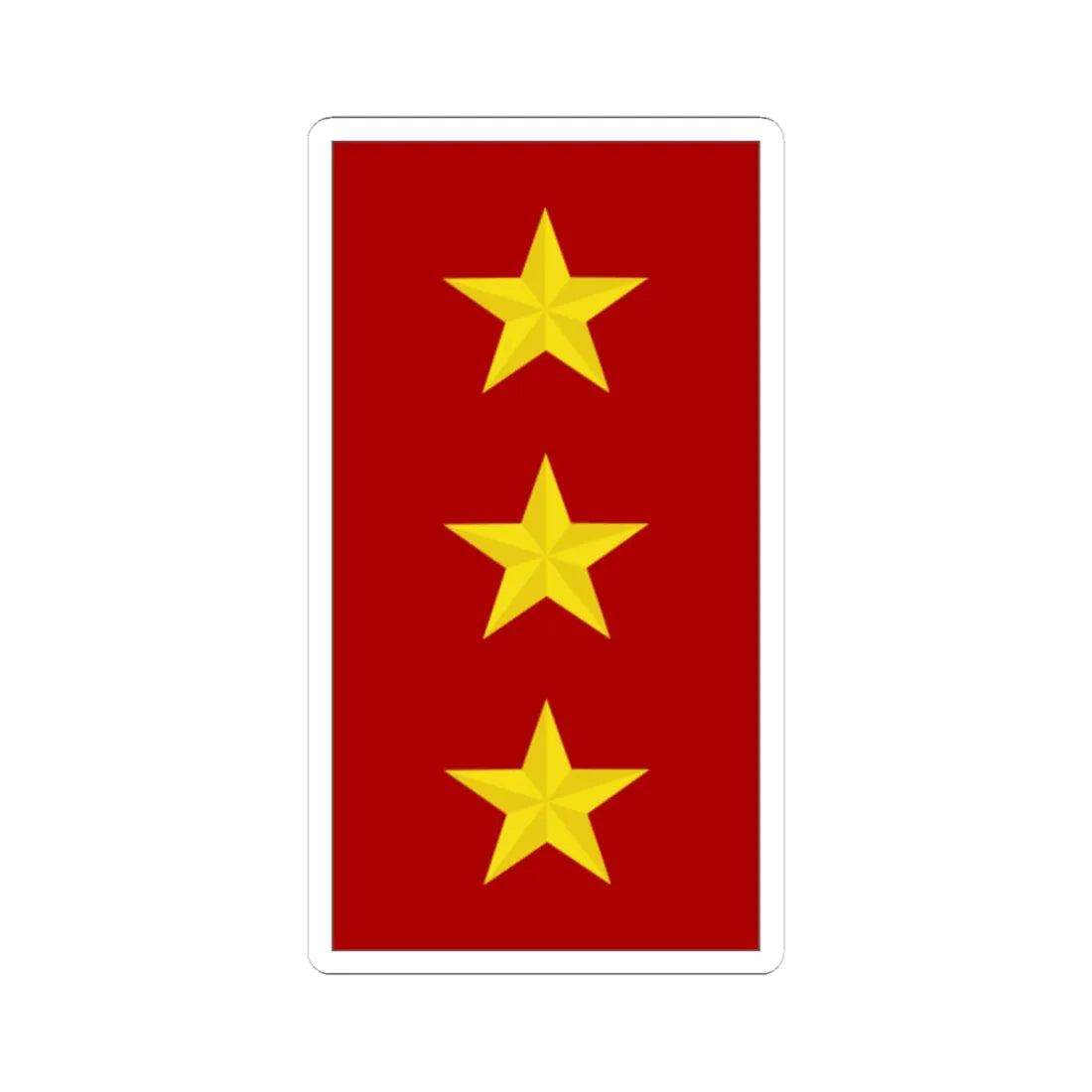 Mozambique Army OF 8 (Mozambique) (Military Rank) STICKER Vinyl Kiss-Cut Decal 3 Inch White - The Sticker Space