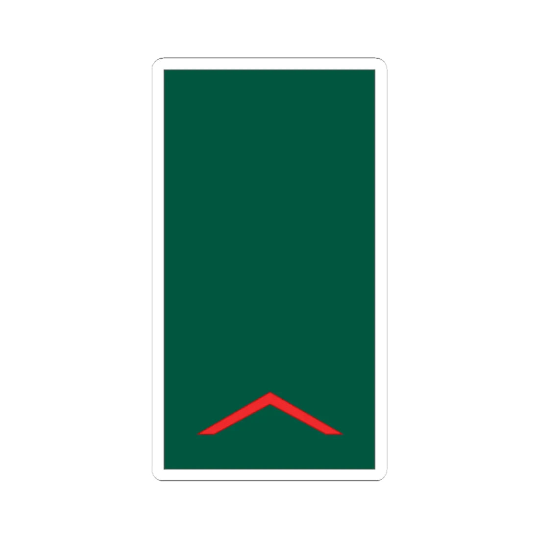 Mozambique Army OR 2 (Mozambique) (Military Rank) STICKER Vinyl Kiss-Cut Decal 3 Inch White - The Sticker Space