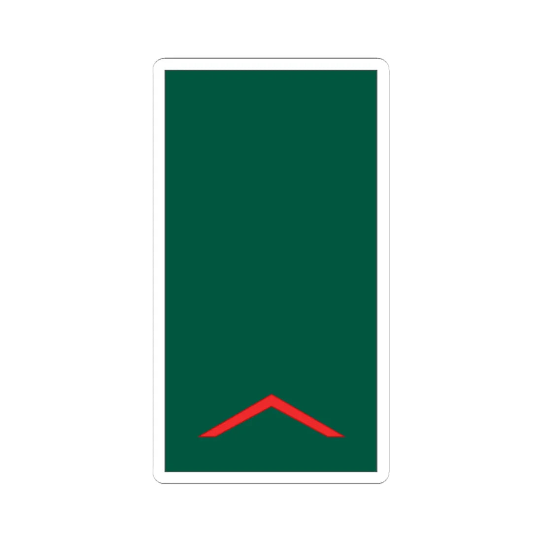 Mozambique Army OR 2 (Mozambique) (Military Rank) STICKER Vinyl Kiss-Cut Decal 4 Inch White - The Sticker Space