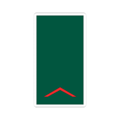 Mozambique Army OR 2 (Mozambique) (Military Rank) STICKER Vinyl Kiss-Cut Decal 4 Inch White - The Sticker Space