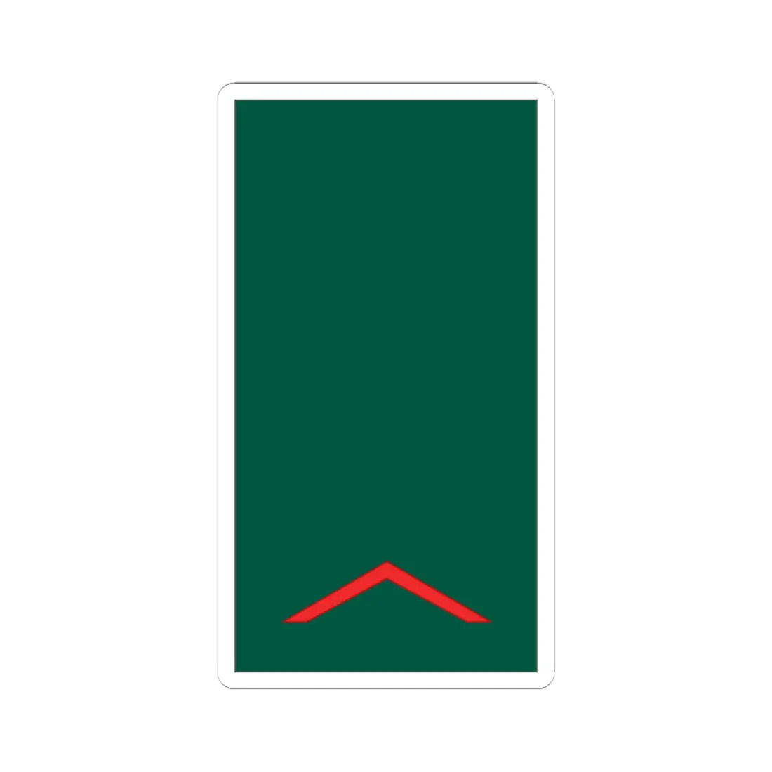 Mozambique Army OR 2 (Mozambique) (Military Rank) STICKER Vinyl Kiss-Cut Decal 6 Inch White - The Sticker Space