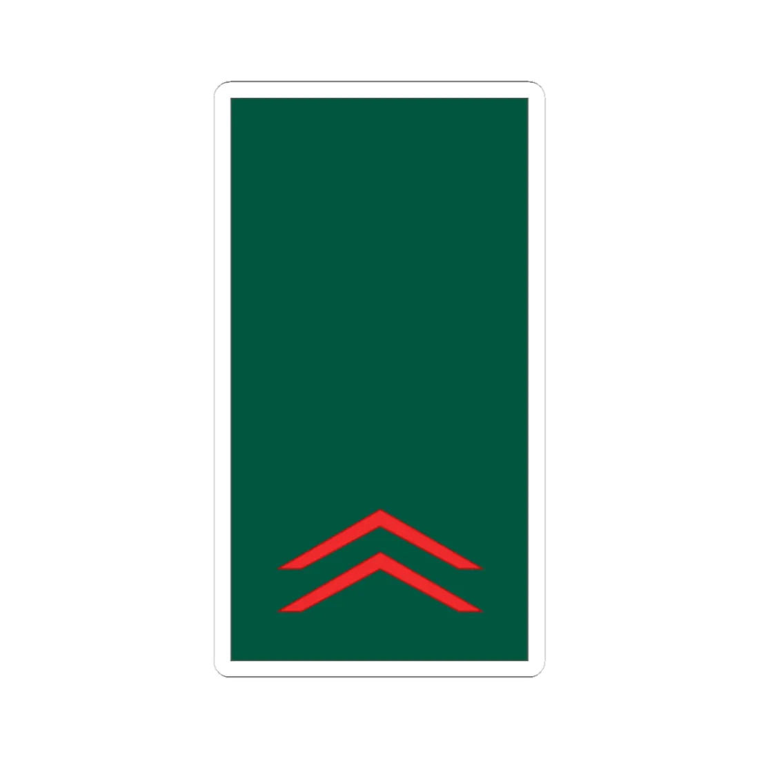 Mozambique Army OR 3 (Mozambique) (Military Rank) STICKER Vinyl Kiss-Cut Decal 3 Inch White - The Sticker Space