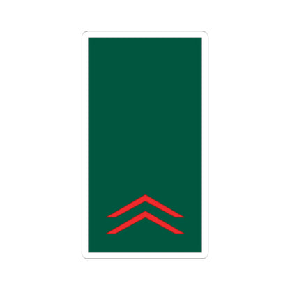 Mozambique Army OR 3 (Mozambique) (Military Rank) STICKER Vinyl Kiss-Cut Decal 3 Inch White - The Sticker Space