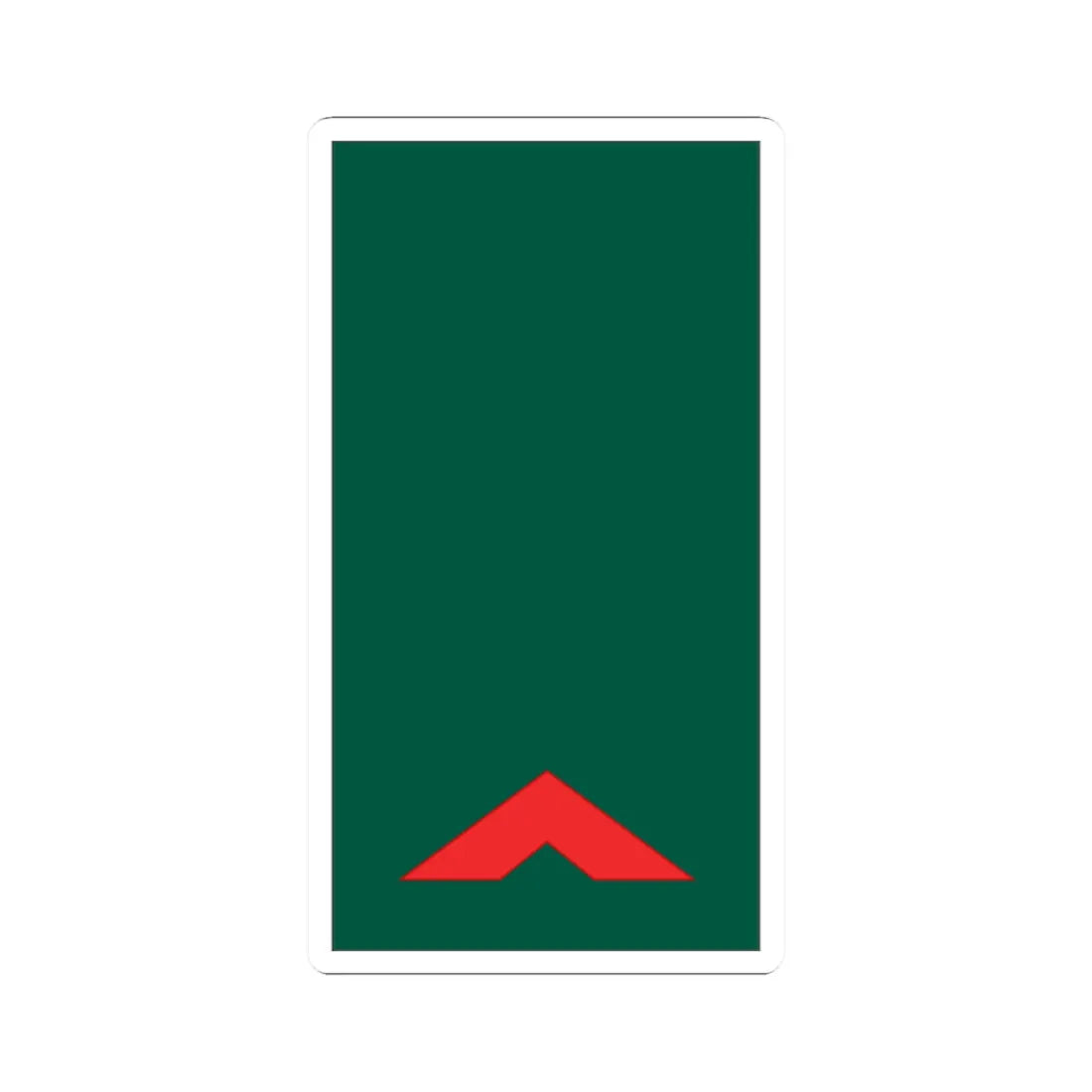 Mozambique Army OR 4 (Mozambique) (Military Rank) STICKER Vinyl Kiss-Cut Decal 2 Inch White - The Sticker Space