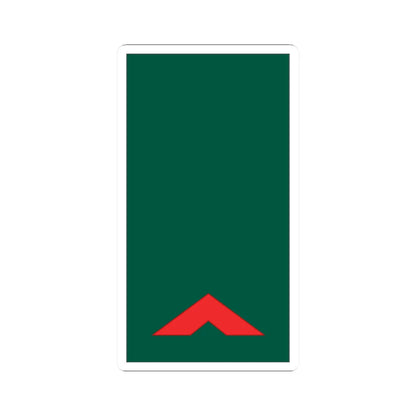 Mozambique Army OR 4 (Mozambique) (Military Rank) STICKER Vinyl Kiss-Cut Decal 2 Inch White - The Sticker Space