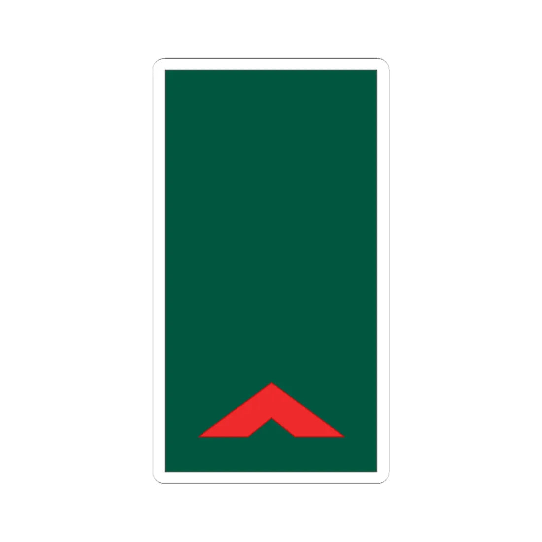 Mozambique Army OR 4 (Mozambique) (Military Rank) STICKER Vinyl Kiss-Cut Decal 3 Inch White - The Sticker Space
