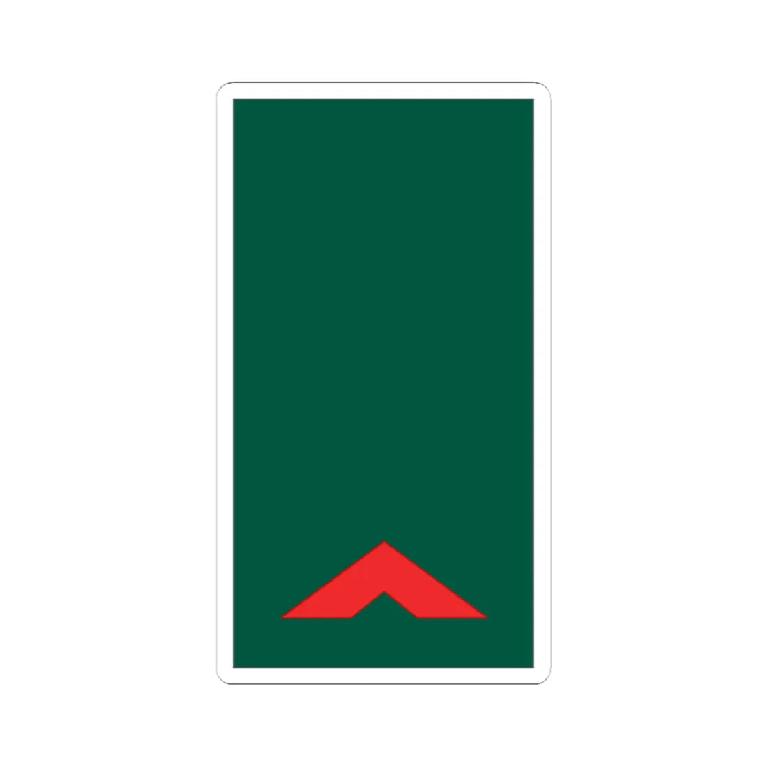 Mozambique Army OR 4 (Mozambique) (Military Rank) STICKER Vinyl Kiss-Cut Decal 4 Inch White - The Sticker Space