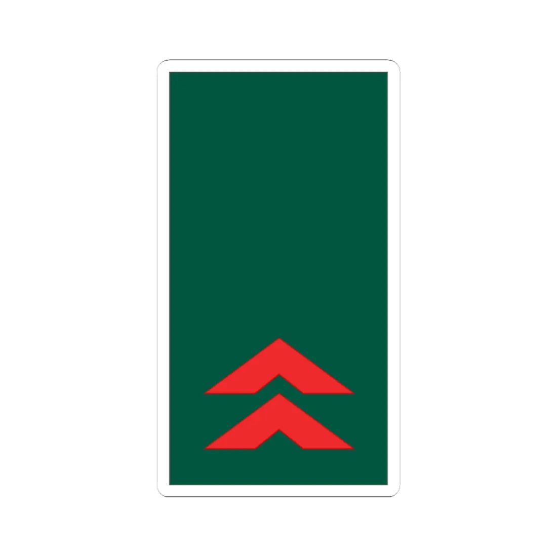 Mozambique Army OR 5 (Mozambique) (Military Rank) STICKER Vinyl Kiss-Cut Decal 3 Inch White - The Sticker Space
