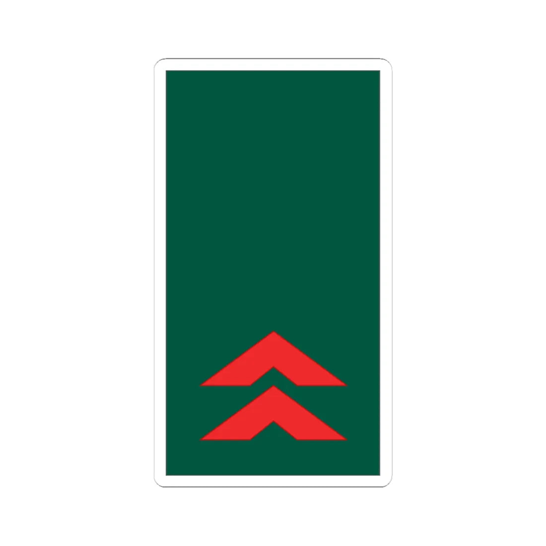 Mozambique Army OR 5 (Mozambique) (Military Rank) STICKER Vinyl Kiss-Cut Decal 4 Inch White - The Sticker Space