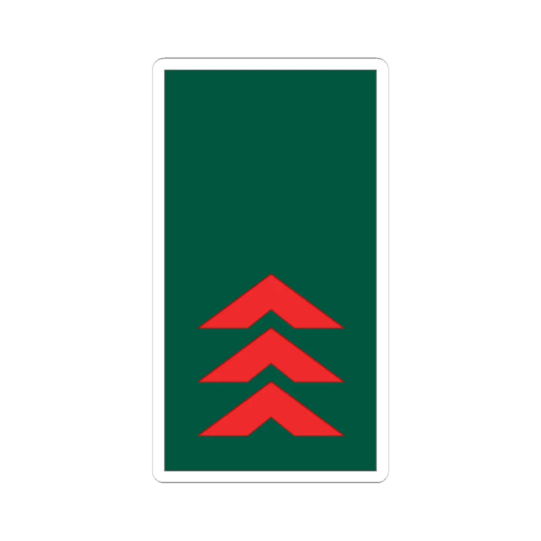 Mozambique Army OR 6 (Mozambique) (Military Rank) STICKER Vinyl Kiss-Cut Decal - The Sticker Space