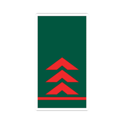 Mozambique Army OR 7 (Mozambique) (Military Rank) STICKER Vinyl Kiss-Cut Decal - The Sticker Space