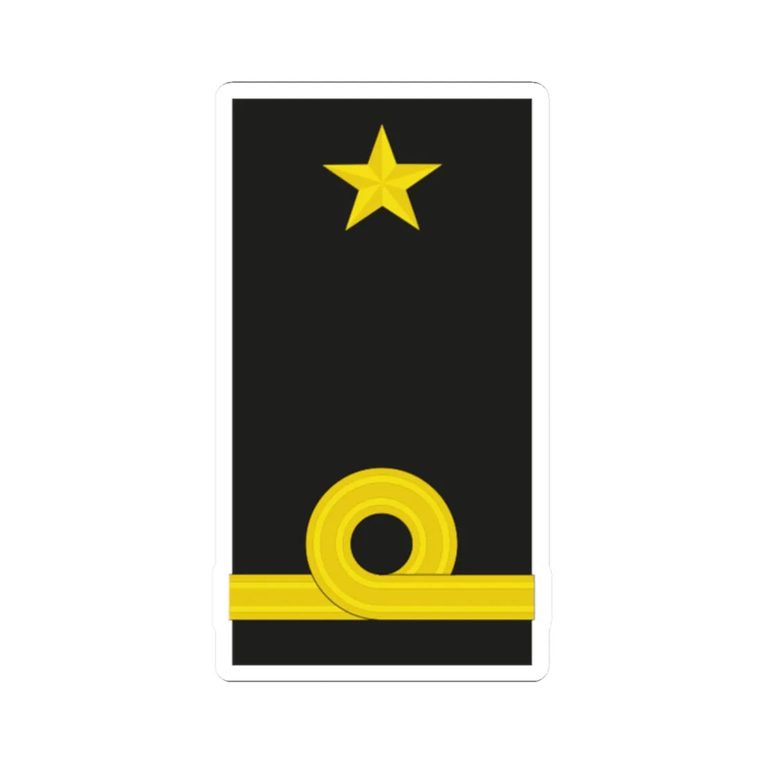 Mozambique Navy OF 3 (Mozambique) (Military Rank) STICKER Vinyl Kiss-Cut Decal 2 Inch White - The Sticker Space