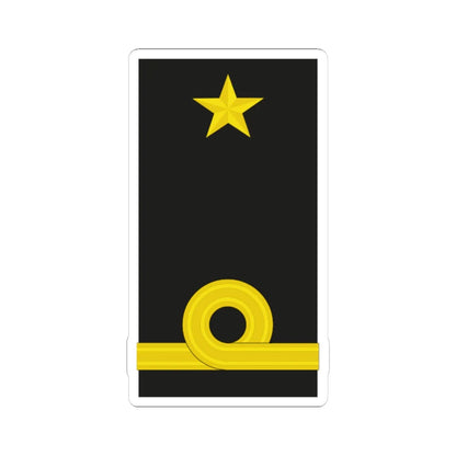 Mozambique Navy OF 3 (Mozambique) (Military Rank) STICKER Vinyl Kiss-Cut Decal 4 Inch White - The Sticker Space