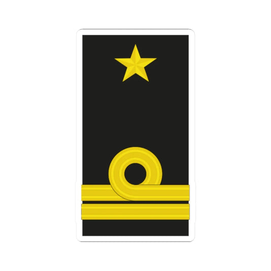Mozambique Navy OF 4 (Mozambique) (Military Rank) STICKER Vinyl Kiss-Cut Decal 2 Inch White - The Sticker Space