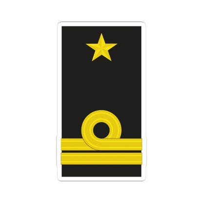 Mozambique Navy OF 4 (Mozambique) (Military Rank) STICKER Vinyl Kiss-Cut Decal 4 Inch White - The Sticker Space