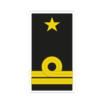 Mozambique Navy OF 4 (Mozambique) (Military Rank) STICKER Vinyl Kiss-Cut Decal 6 Inch White - The Sticker Space
