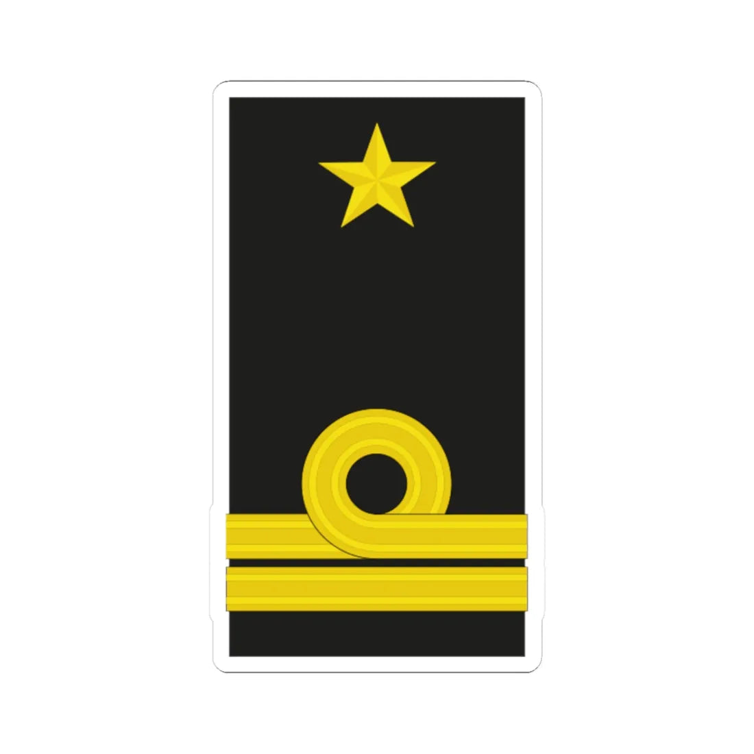 Mozambique Navy OF 4 (Mozambique) (Military Rank) STICKER Vinyl Kiss-Cut Decal - The Sticker Space