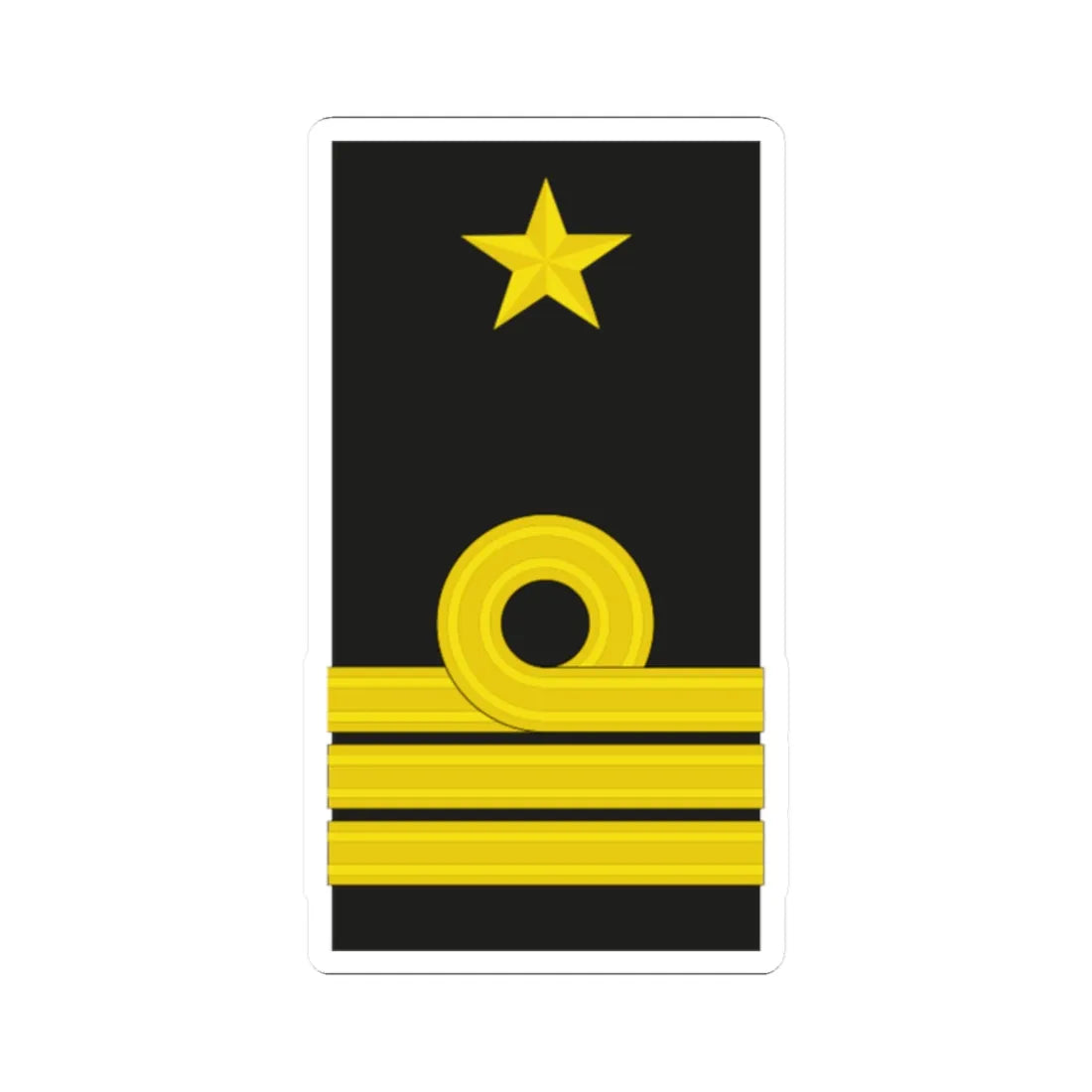 Mozambique Navy OF 5 (Mozambique) (Military Rank) STICKER Vinyl Kiss-Cut Decal 2 Inch White - The Sticker Space