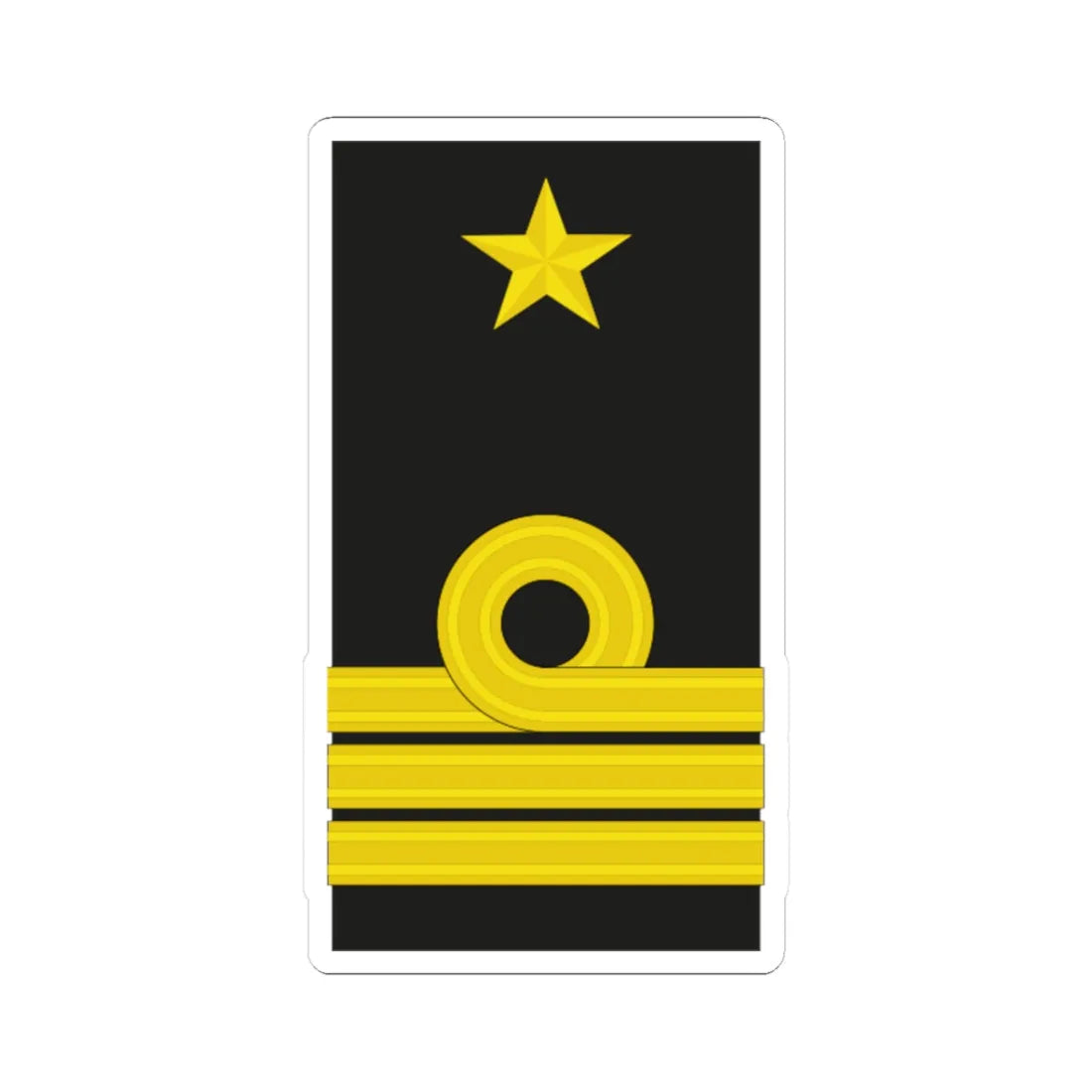 Mozambique Navy OF 5 (Mozambique) (Military Rank) STICKER Vinyl Kiss-Cut Decal 3 Inch White - The Sticker Space