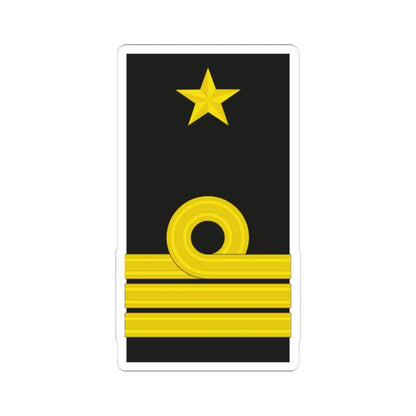 Mozambique Navy OF 5 (Mozambique) (Military Rank) STICKER Vinyl Kiss-Cut Decal 6 Inch White - The Sticker Space