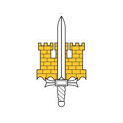 MpKK joukko-osastotunnus (Finland) (Coat of Arms) STICKER Vinyl Kiss-Cut Decal 2 Inch White - The Sticker Space