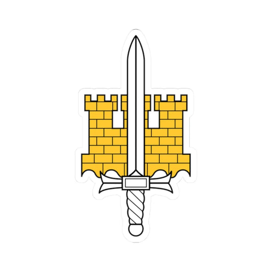 MpKK joukko-osastotunnus (Finland) (Coat of Arms) STICKER Vinyl Kiss-Cut Decal 2 Inch White - The Sticker Space